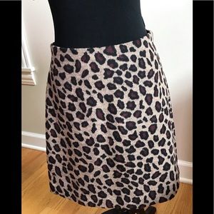 Ann Taylor leopard print pencil skirt
